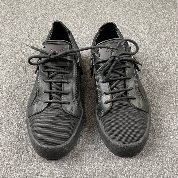 Giuseppe Zanotti Frankie Sneakers Casual Zipper Shoes Genuine Leather Size 41 - Picture 1 of 13